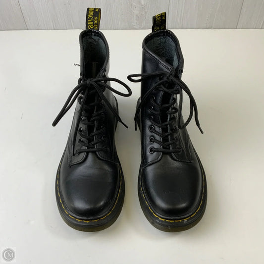 Boots Combat By Clothes Mentor In Black & Yellow, Size: 8.5