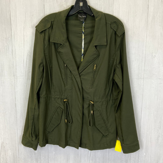 Jacket Utility By Clothes Mentor In Green, Size: L