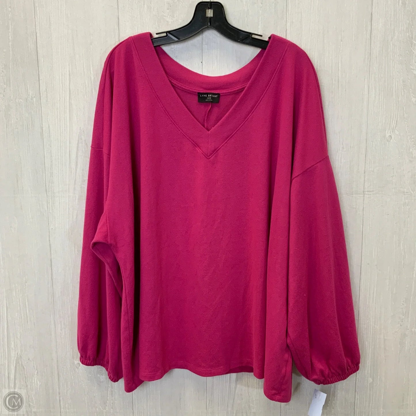 Top Long Sleeve By Lane Bryant In Pink, Size: 4x