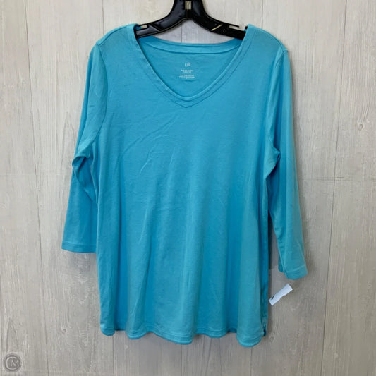 Top Long Sleeve By J. Jill In Blue, Size: L