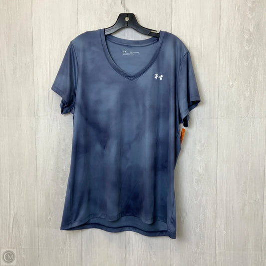 Top Short Sleeve By Under Armour In Blue, Size: 2x