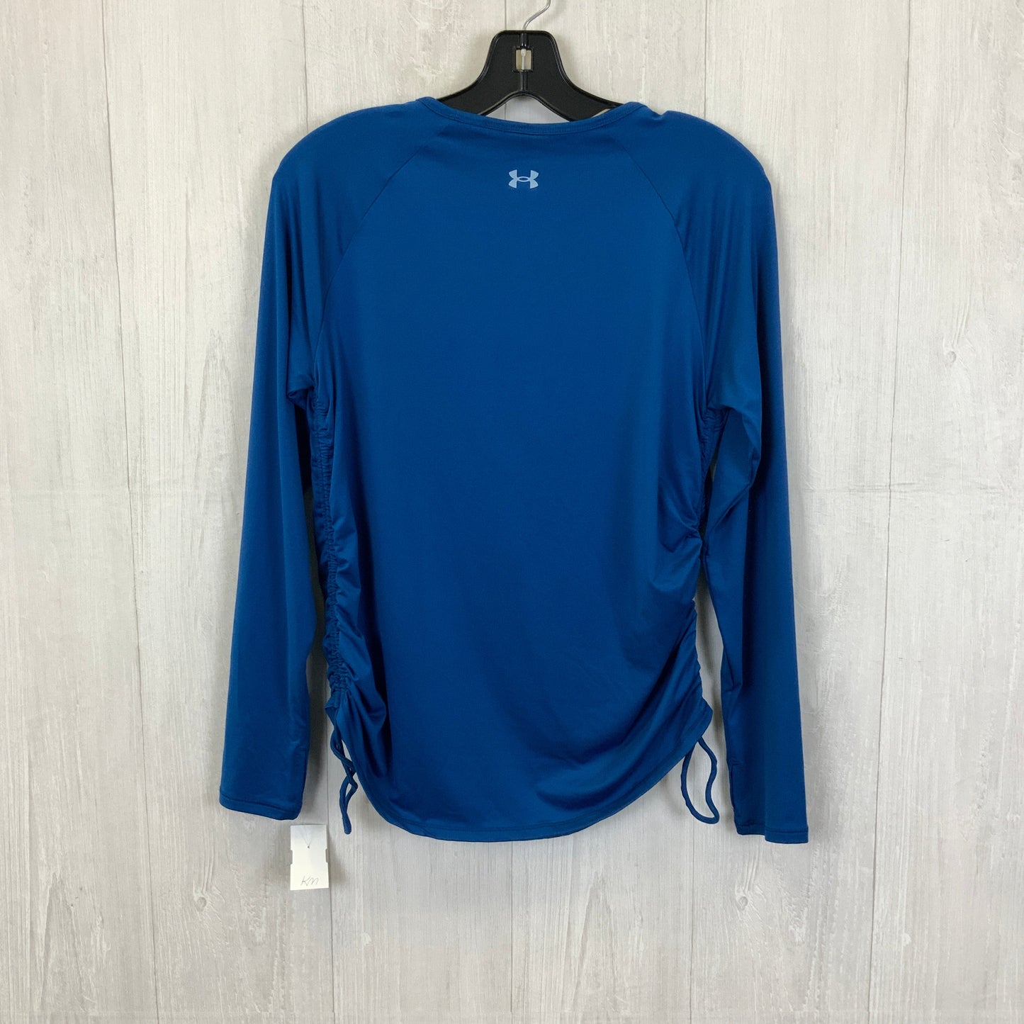 Athletic Top Long Sleeve Crewneck By Under Armour In Blue, Size: S