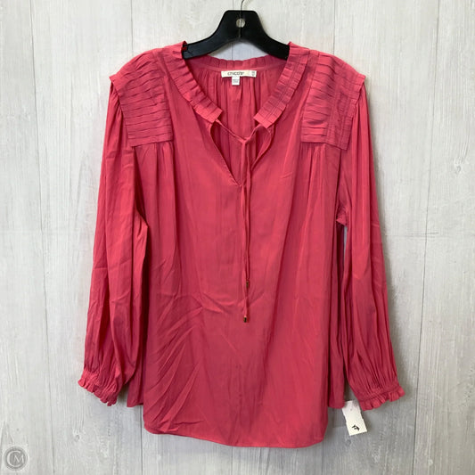 Top Long Sleeve By Chicos In Pink, Size: 14