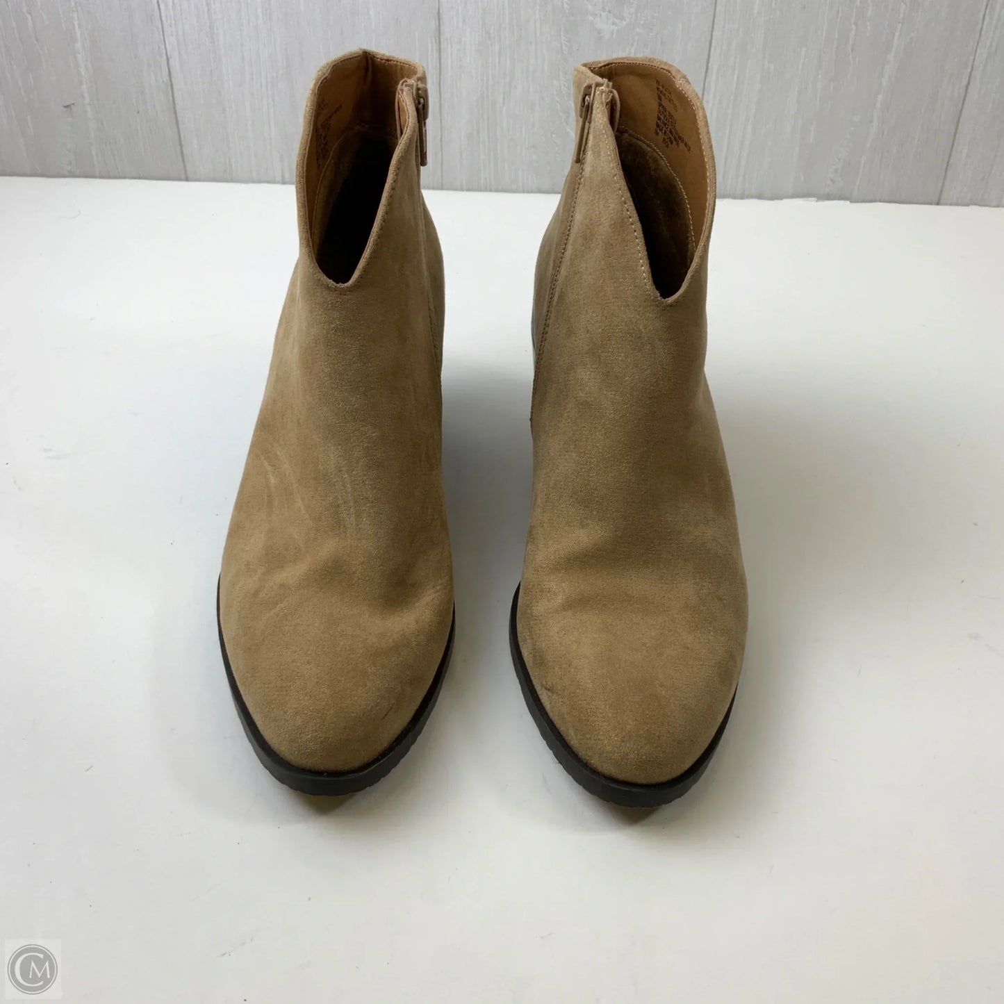 Boots Ankle Heels By White Mountain In Tan, Size: 9