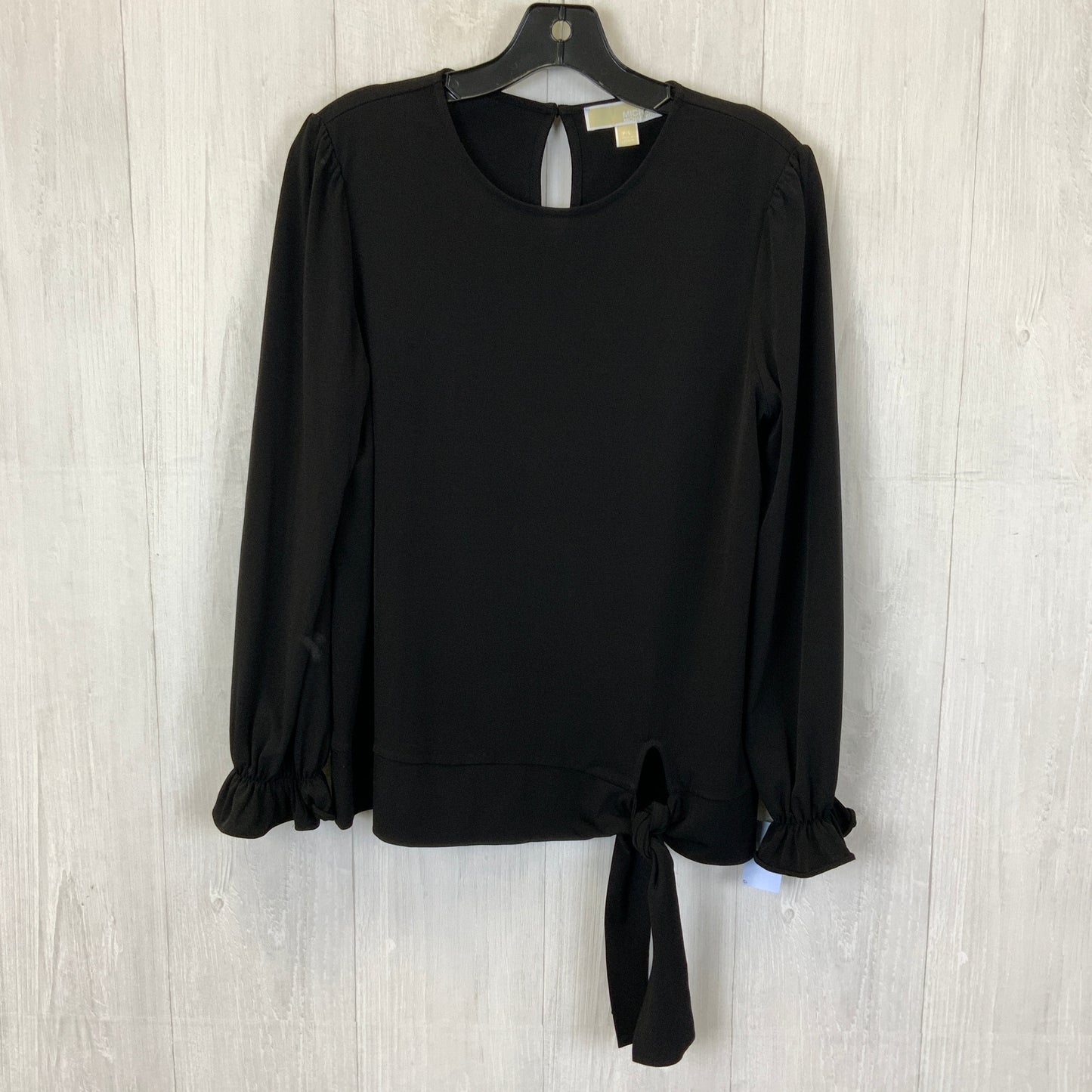 Top Long Sleeve By Michael Kors In Black, Size: L