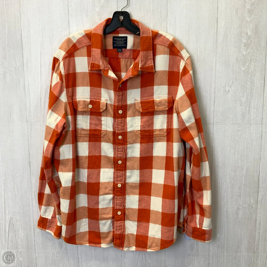 Top Long Sleeve By American Eagle In Plaid Pattern, Size: 2x