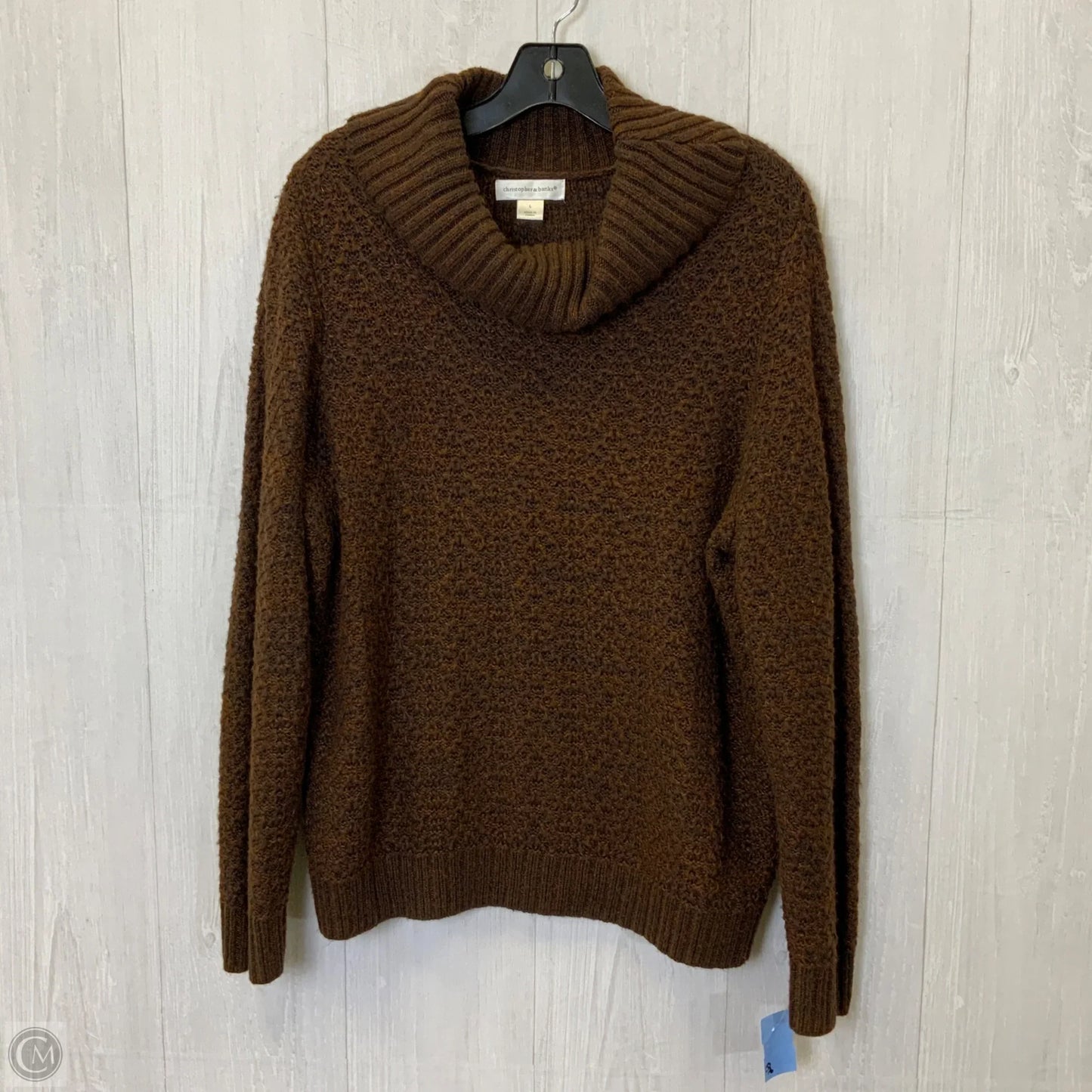 Sweater By Christopher And Banks In Brown, Size: L