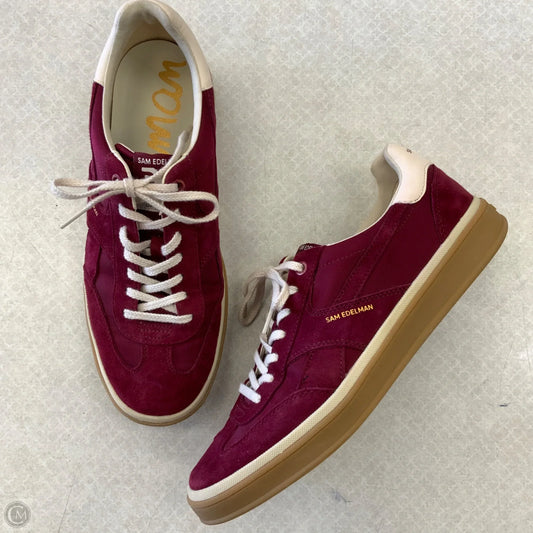 Shoes Sneakers By Sam Edelman In Maroon, Size: 10