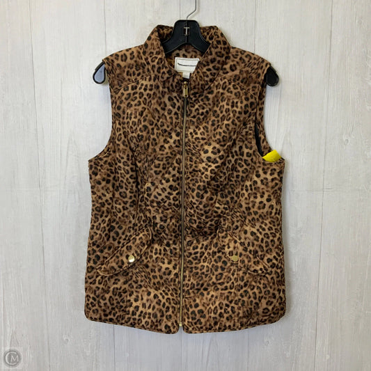 Vest Puffer & Quilted By Charter Club In Animal Print, Size: M