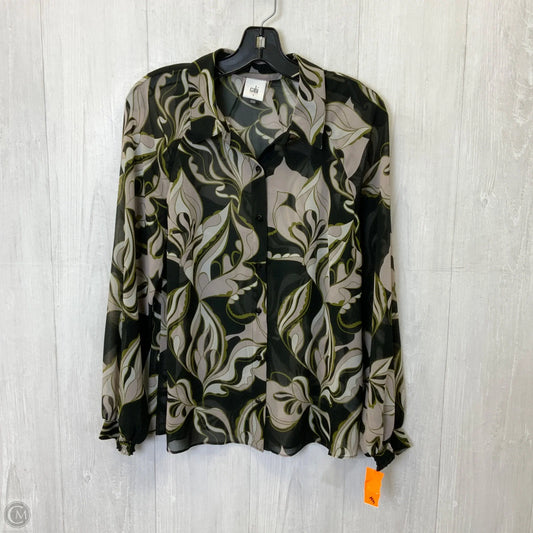 Top Long Sleeve By Cabi In Black, Size: S