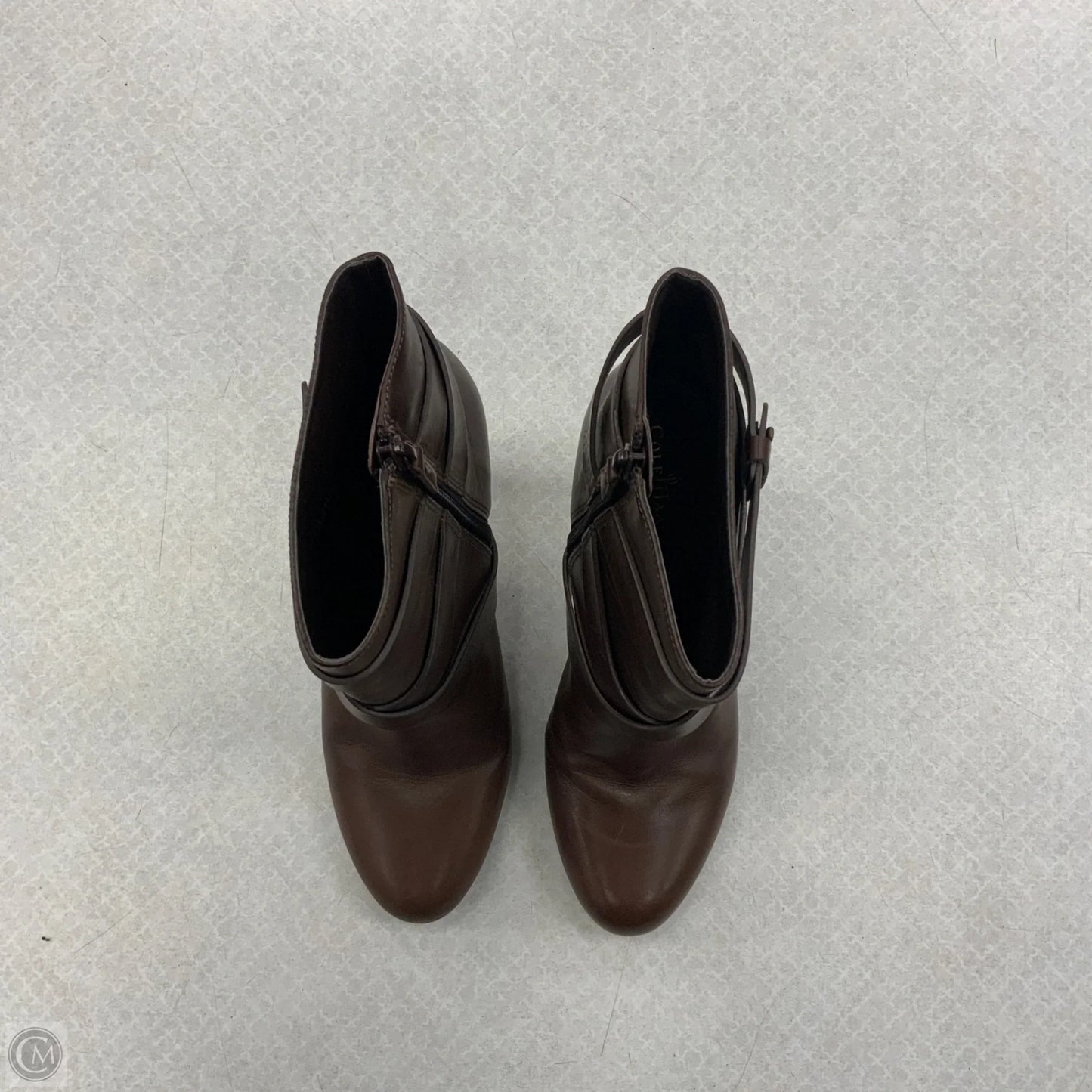 Boots Ankle Heels By Cole-haan In Brown, Size: 7.5