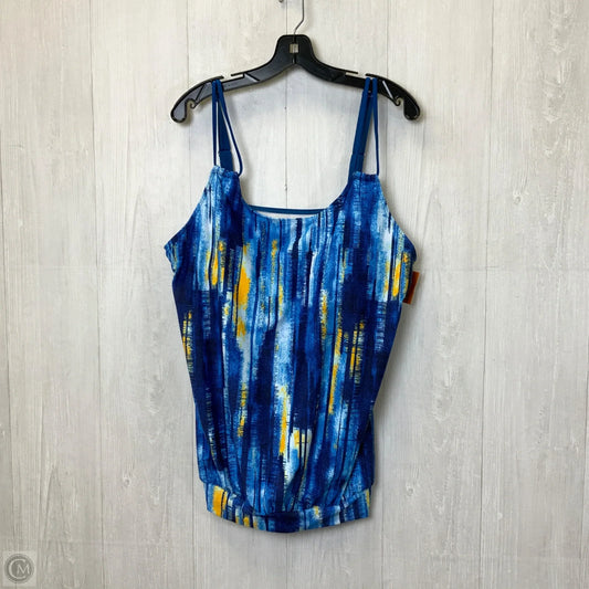 Swimsuit Top By Clothes Mentor In Blue, Size: 3x