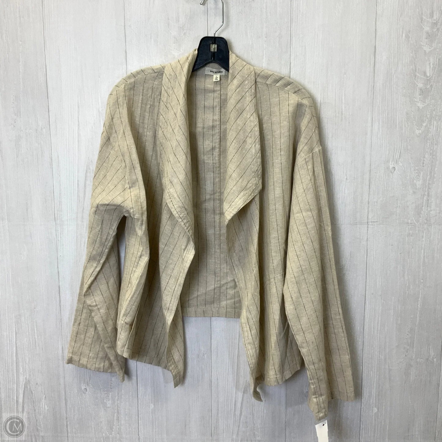 Blazer By Max Studio In Cream, Size: L