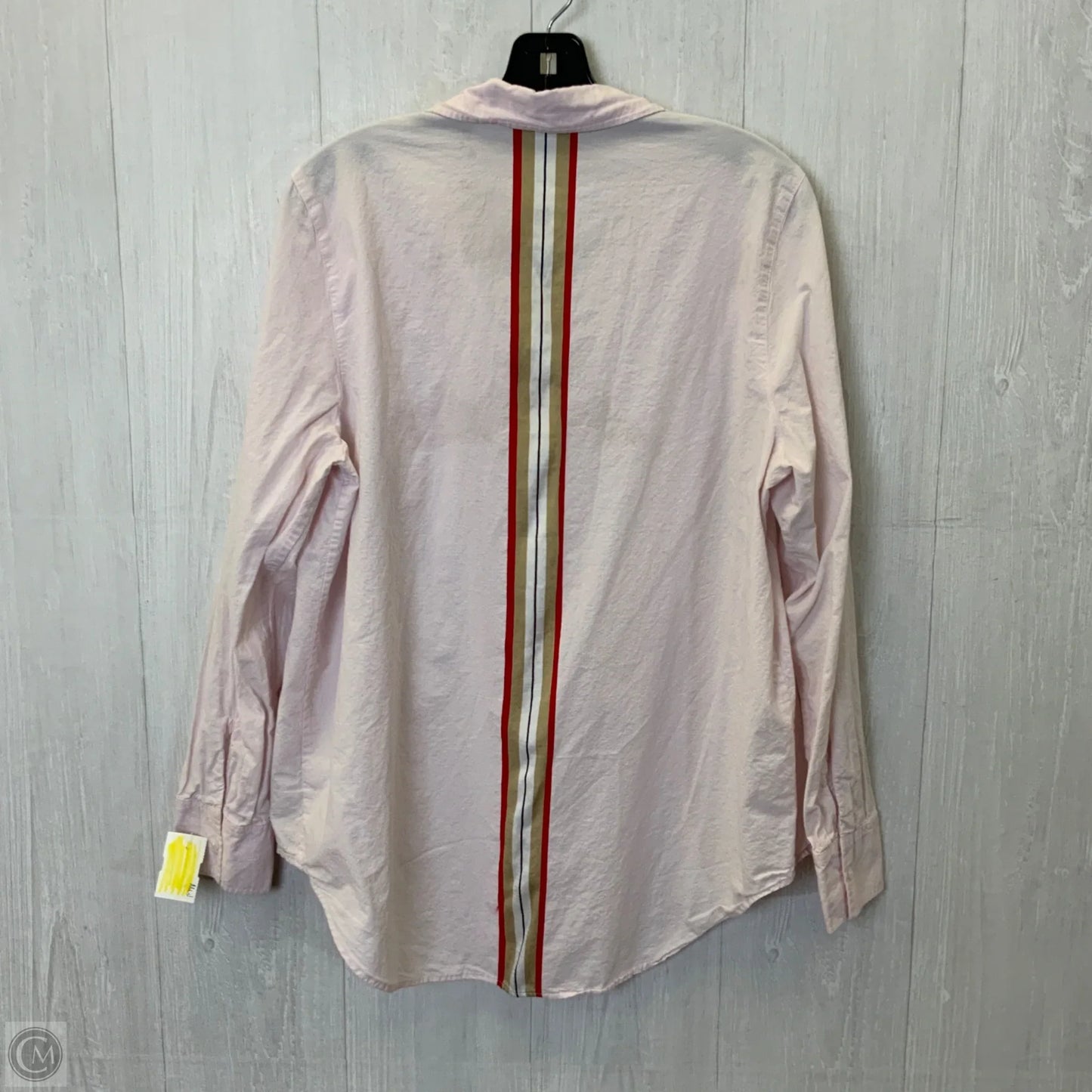 Blouse Long Sleeve By Athleta In Pink, Size: L