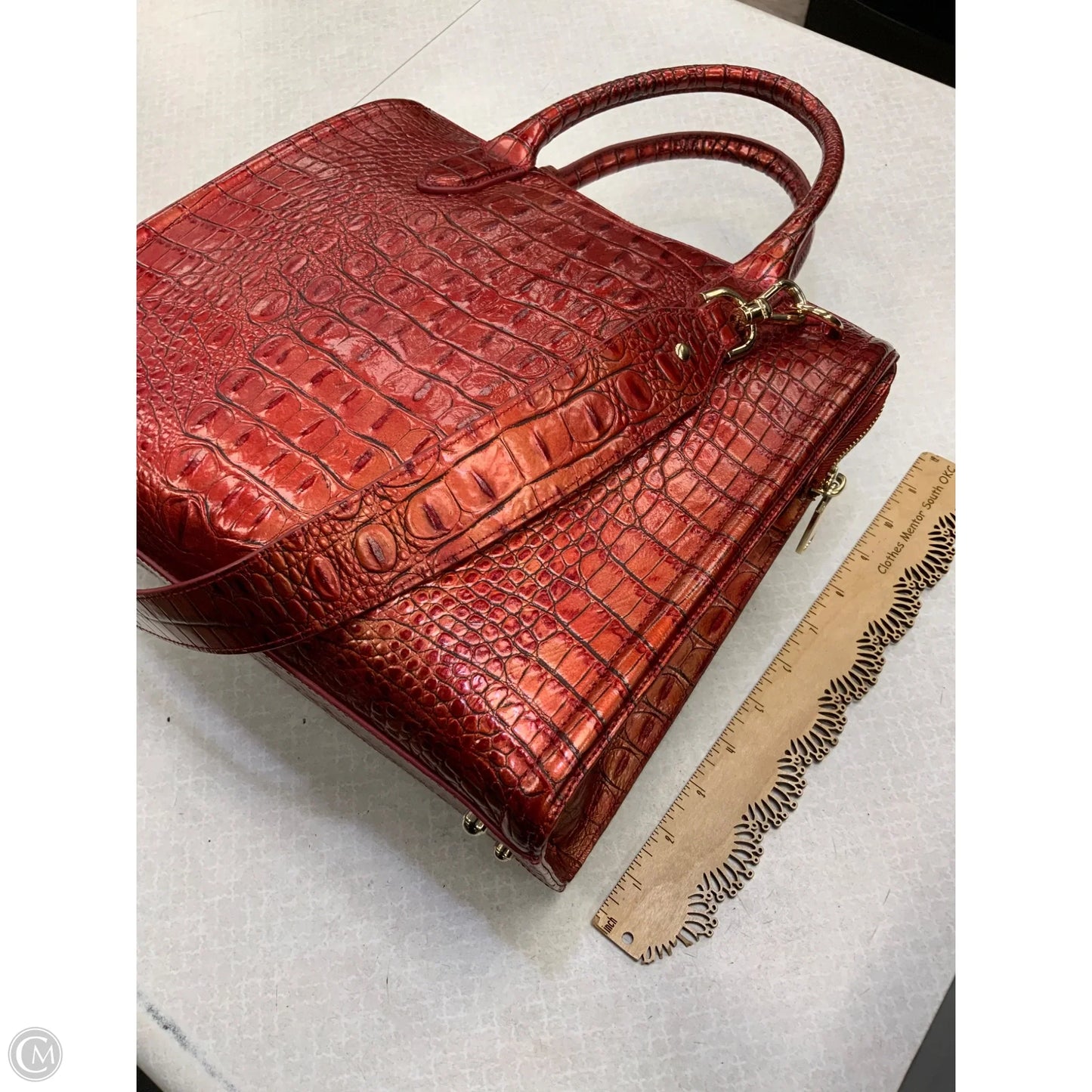 Handbag Designer By Brahmin, Size: Large