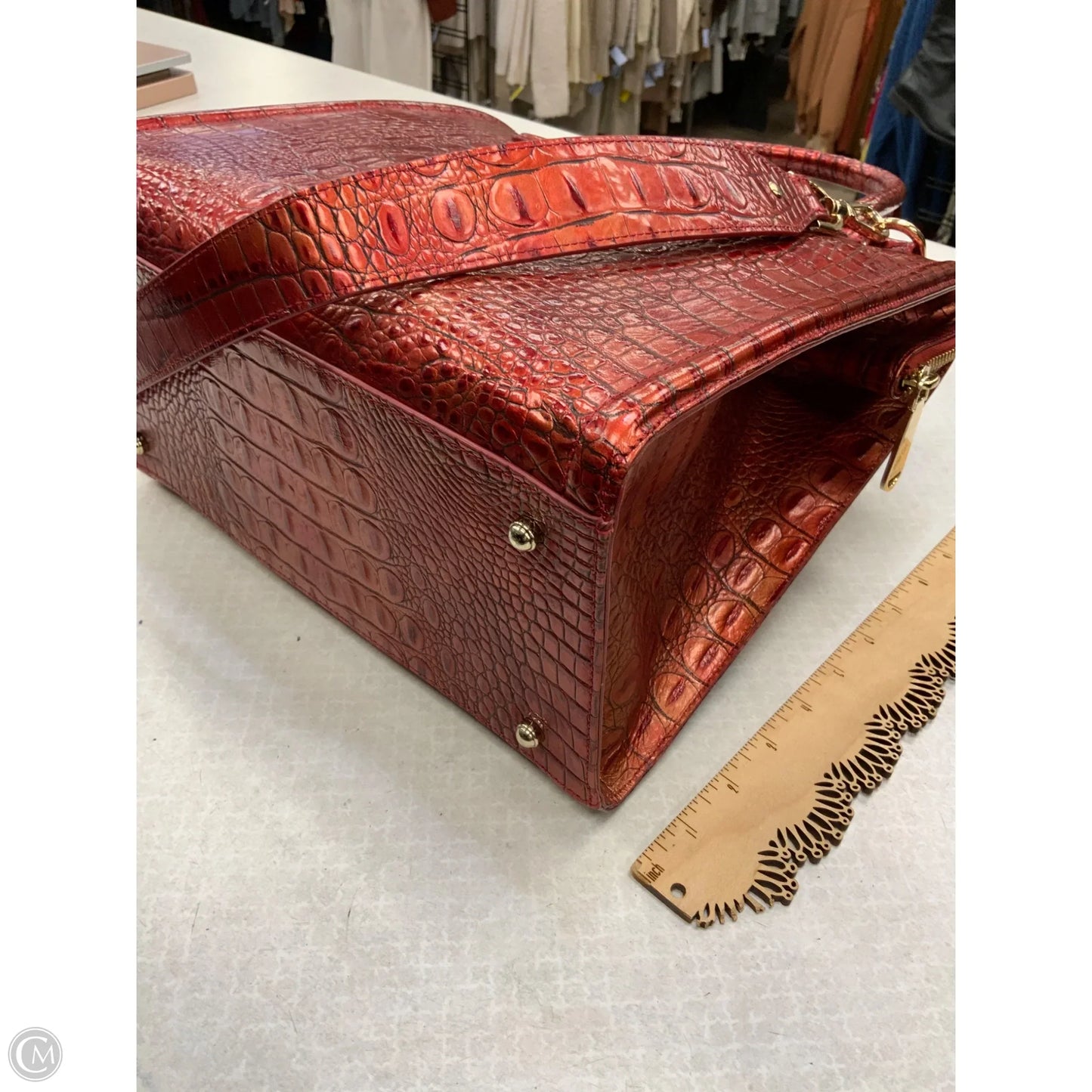 Handbag Designer By Brahmin, Size: Large