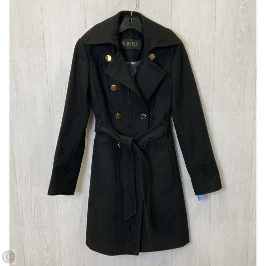 Coat Peacoat By Guess In Black, Size: S