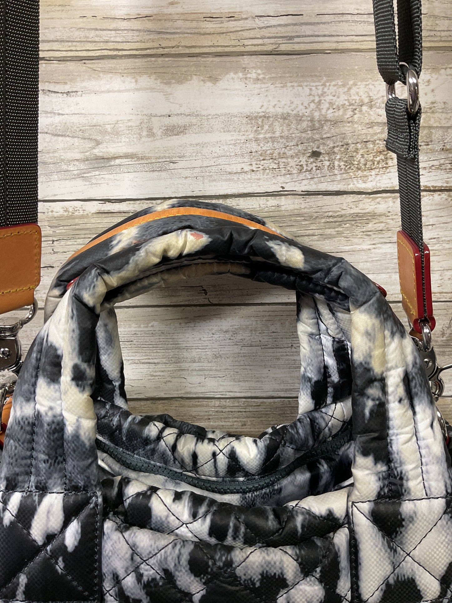 Handbag By Mz Wallace In Black & White, Size:Small