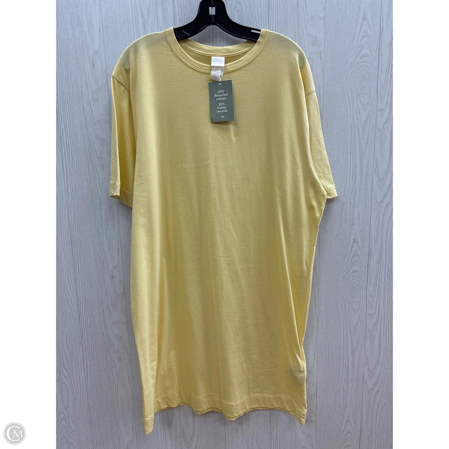 Dress Casual Short By H&m In Yellow, Size: L