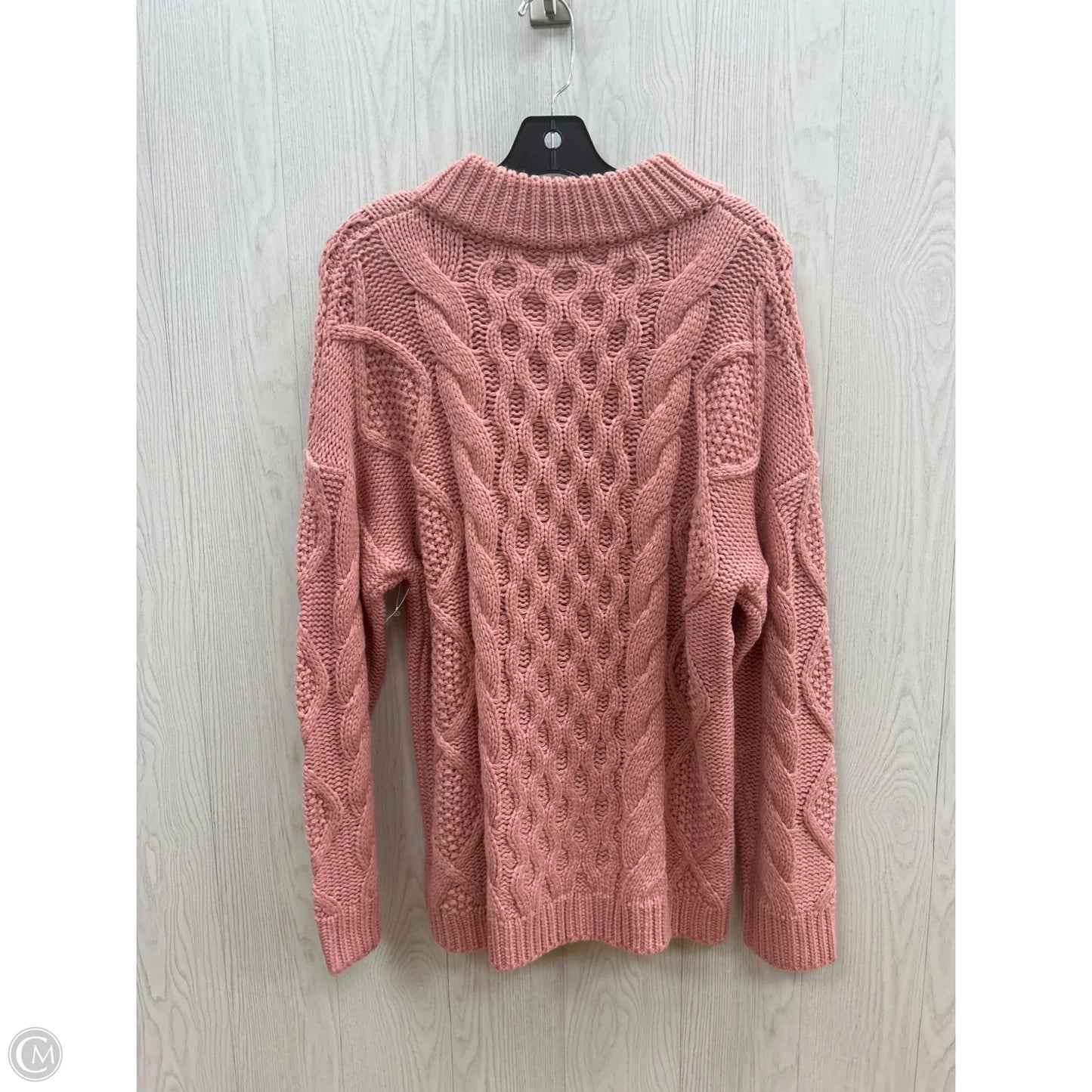 Sweater By Clothes Mentor In Pink, Size: L