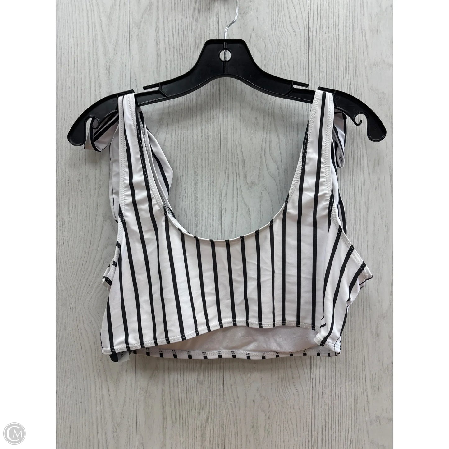 Swimsuit 2pc By Shein In Black & White, Size: 1x