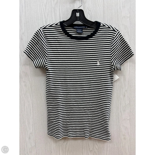 Top Short Sleeve By Ralph Lauren In Striped Pattern, Size: M