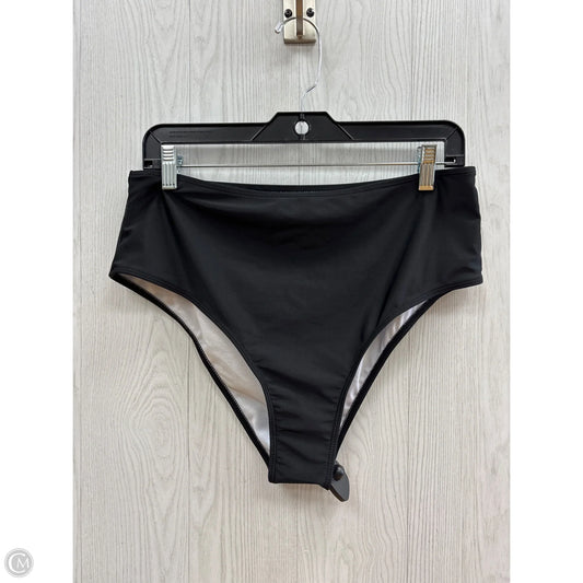 Swimsuit Bottom By Clothes Mentor In Black, Size: 1x