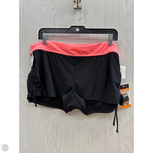 Swimsuit Bottom By Zero Xposure In Black & Pink, Size: 1x