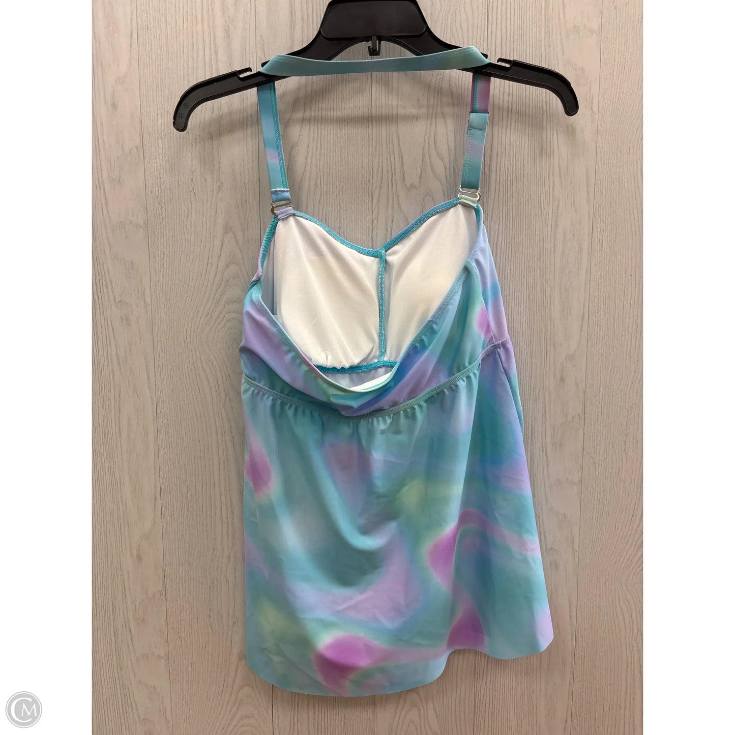 Swimsuit 2pc By Clothes Mentor In Blue & Pink, Size: L