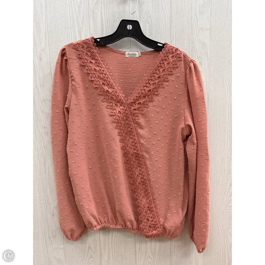 Top Long Sleeve By Clothes Mentor In Pink, Size: S
