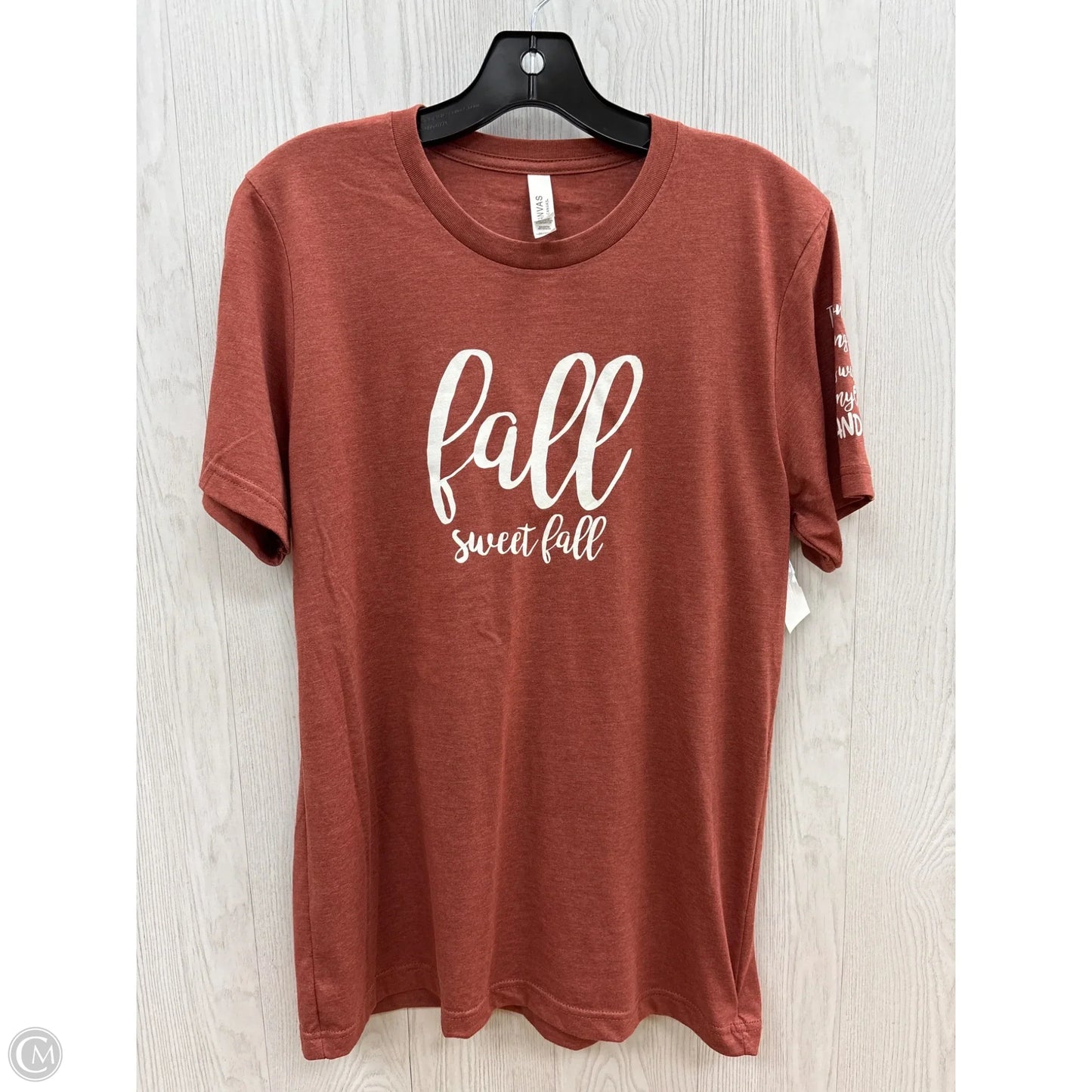 Top Short Sleeve By Bella + Canvas In Mauve, Size: M