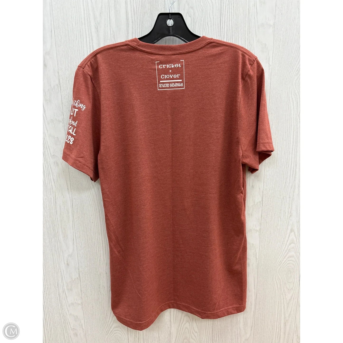 Top Short Sleeve By Bella + Canvas In Mauve, Size: M