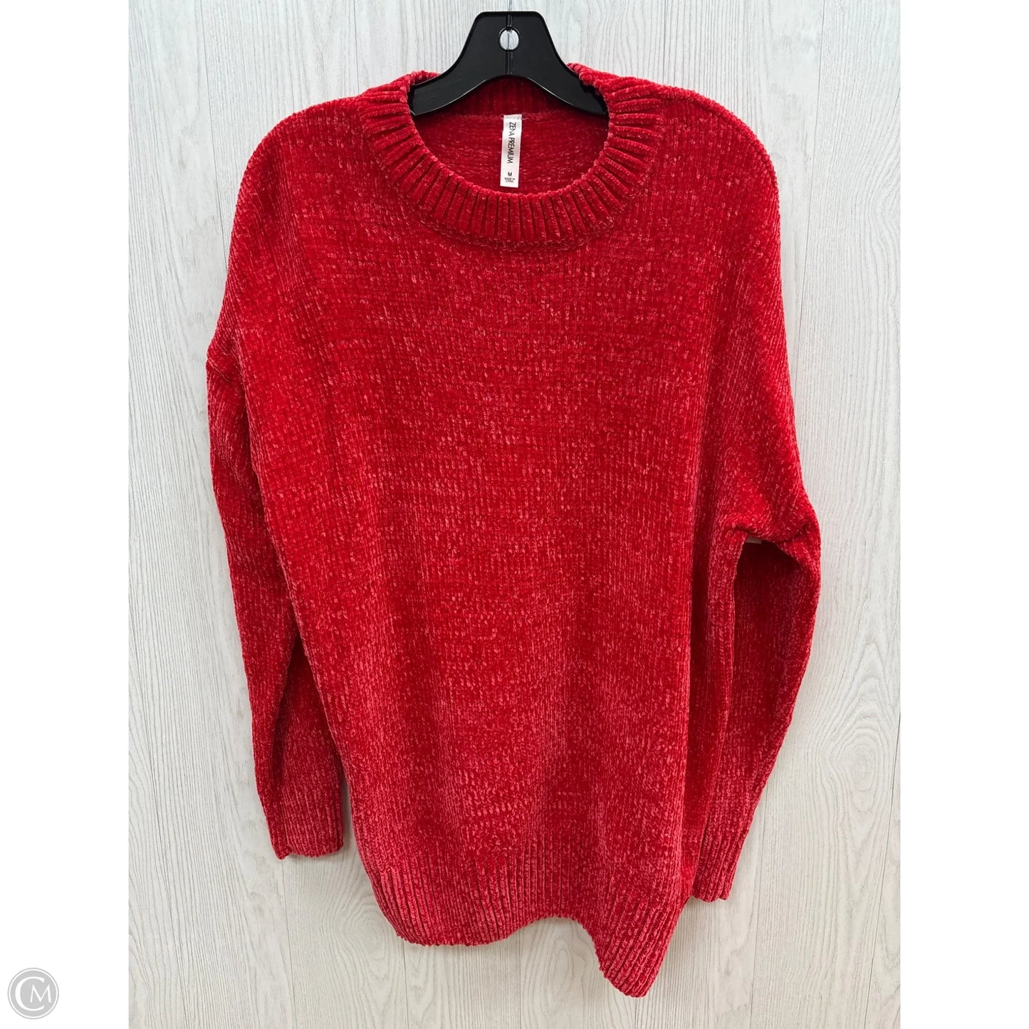 Sweater By Zenana Outfitters In Red, Size: M