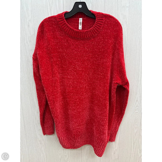 Sweater By Zenana Outfitters In Red, Size: M