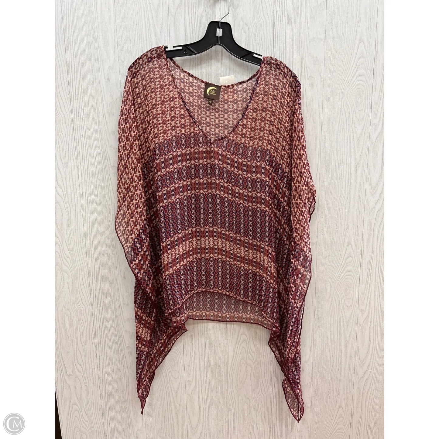 Top Short Sleeve By Clothes Mentor In Red Blue, Size: Xs