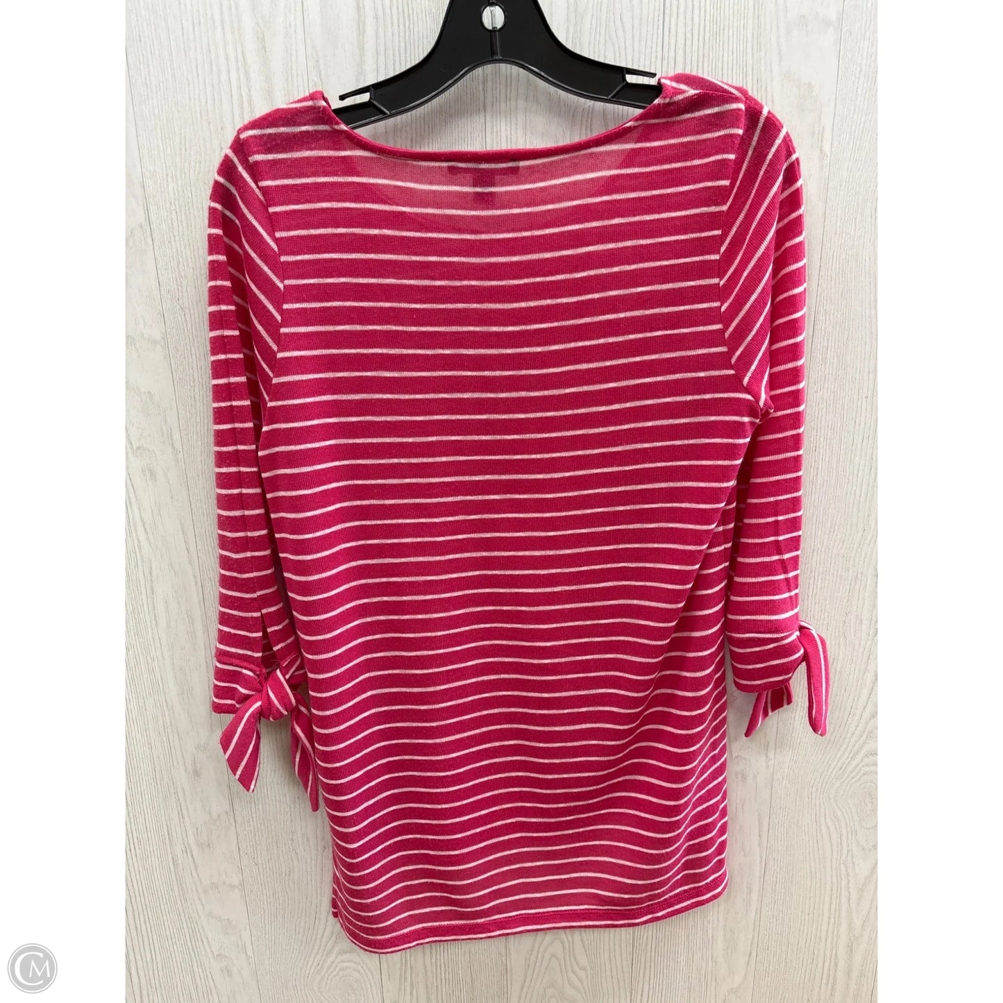 Top 3/4 Sleeve By Tribal In Pink, Size: S