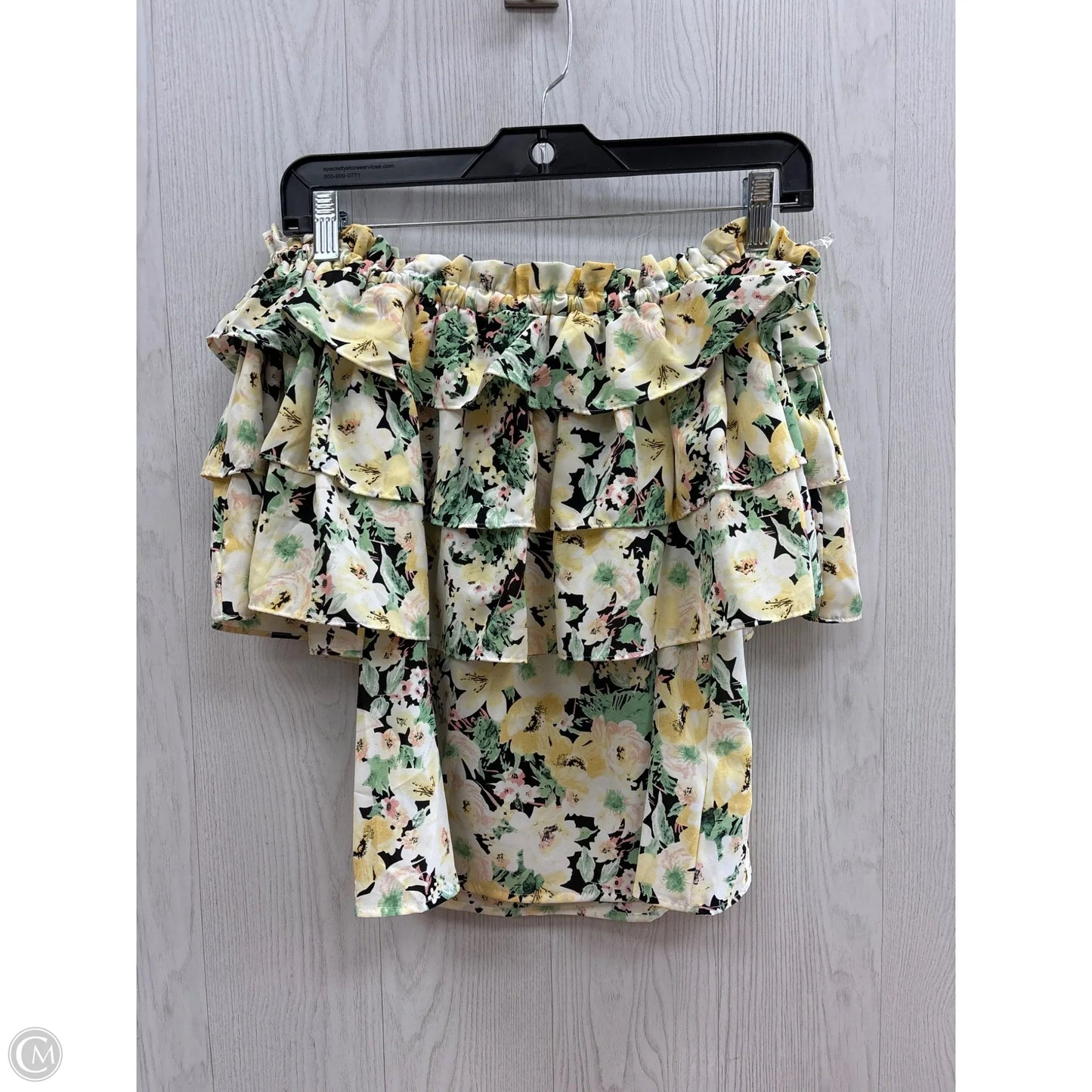 Top Short Sleeve By Entro In Floral Print, Size: M