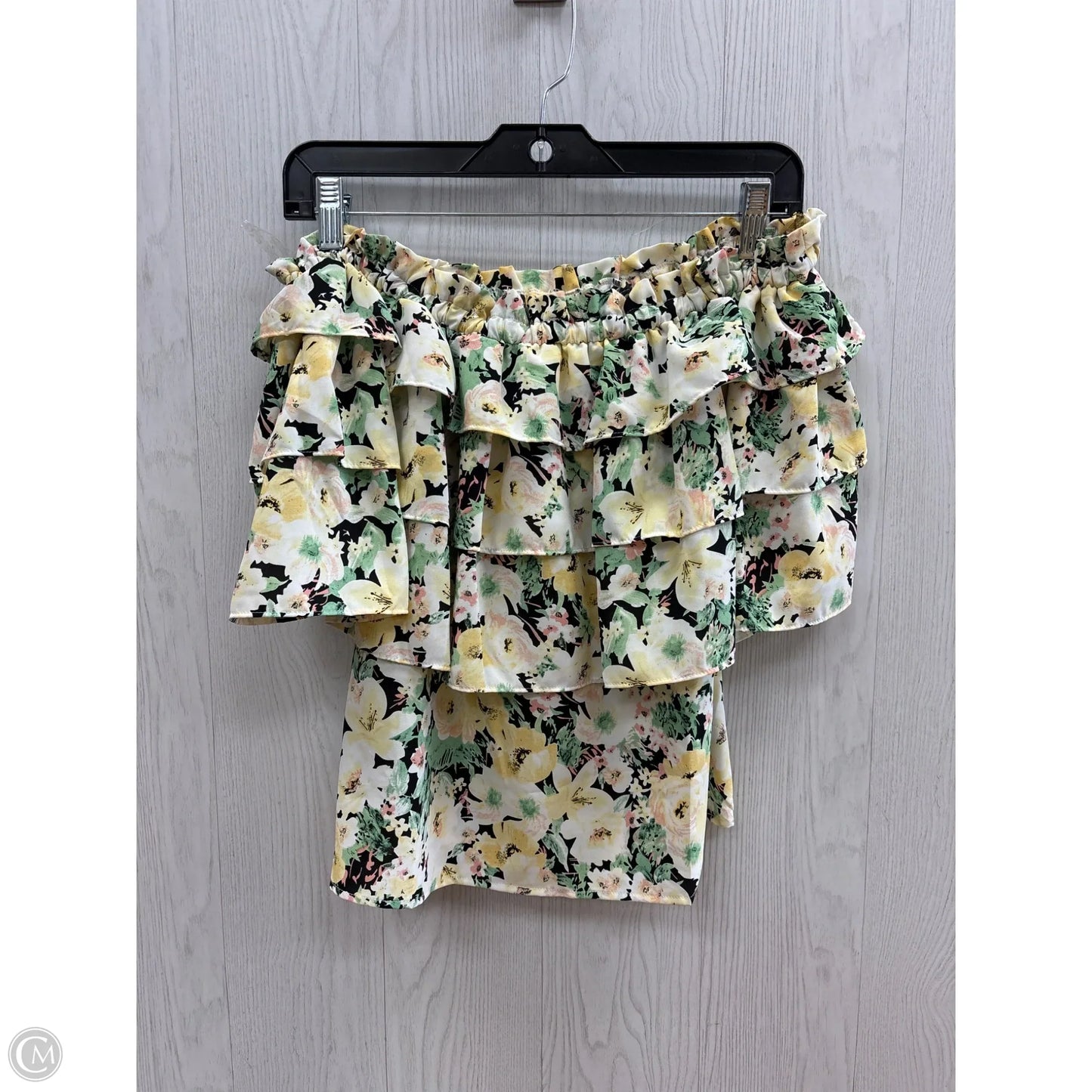 Top Short Sleeve By Entro In Floral Print, Size: M