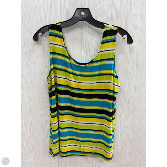 Top Sleeveless By Citiknits In Striped Pattern, Size: S