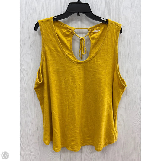 Top Sleeveless Basic By Old Navy In Gold, Size: Xxl