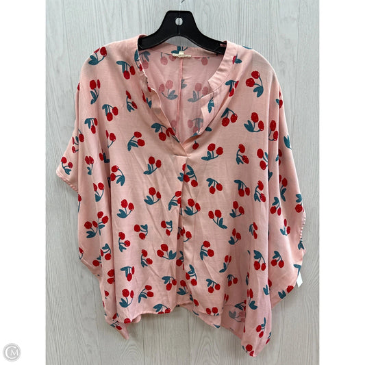 Top Short Sleeve By Jodifl In Pink, Size: L