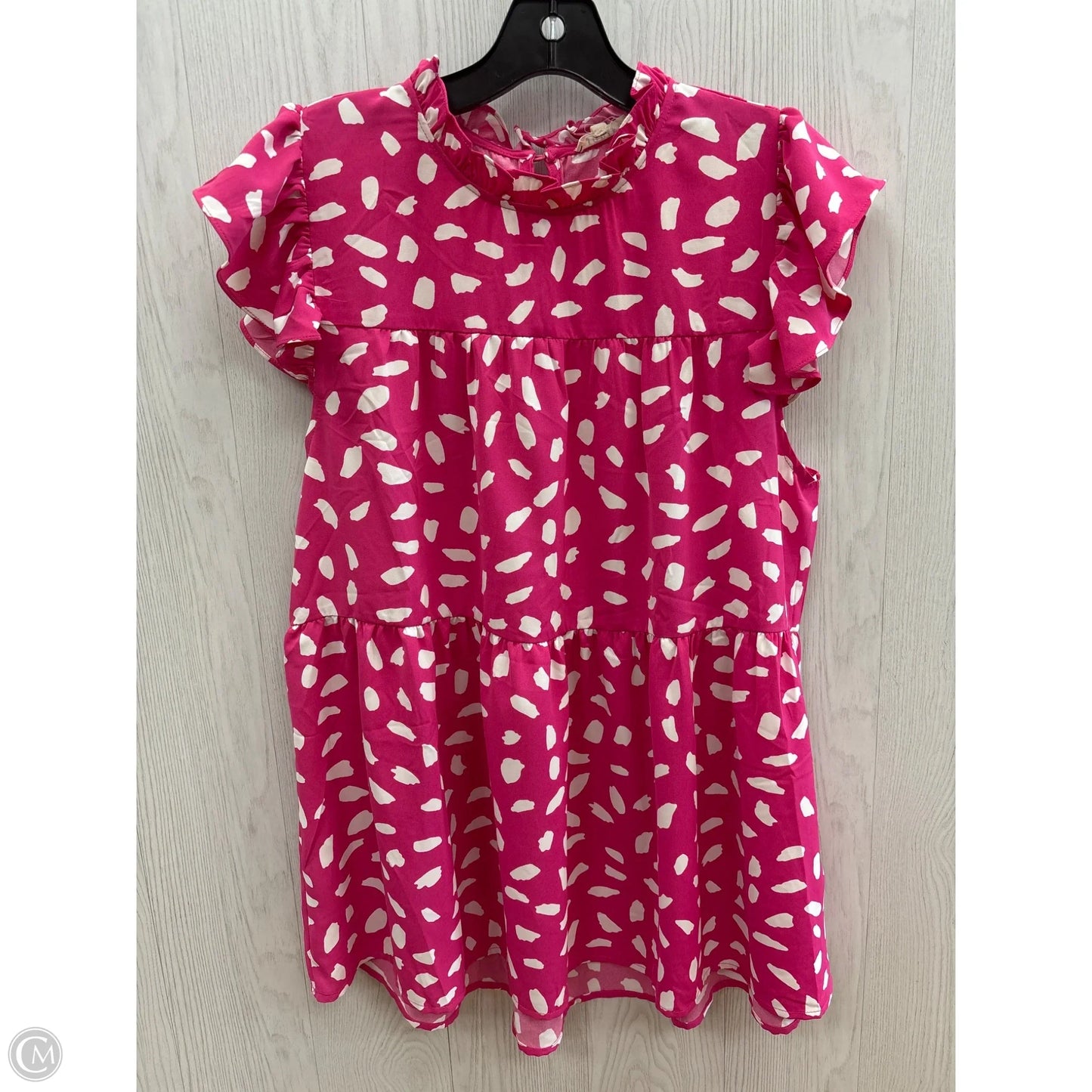 Top Short Sleeve By Jodifl In Pink, Size: L