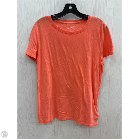 Top Short Sleeve Basic By Universal Thread In Orange, Size: M