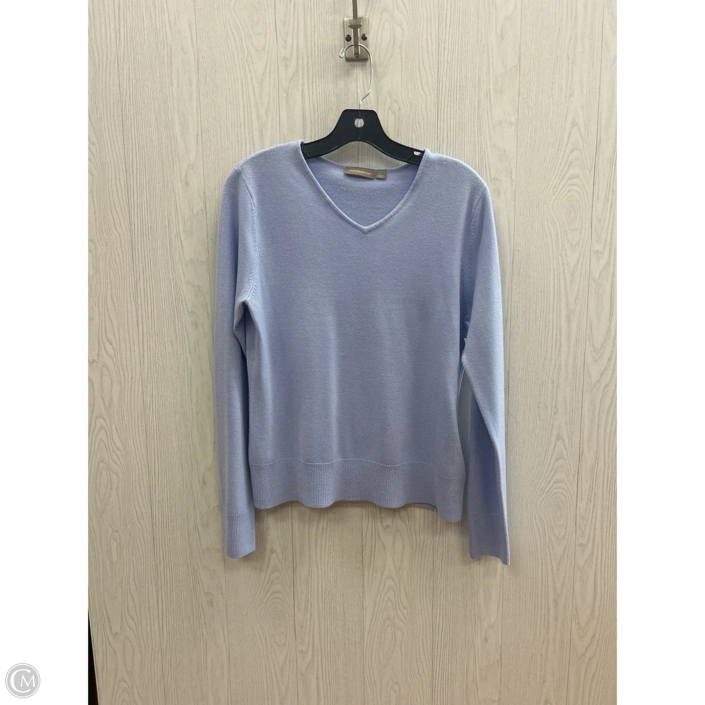 Sweater By Croft And Barrow In Blue, Size: L