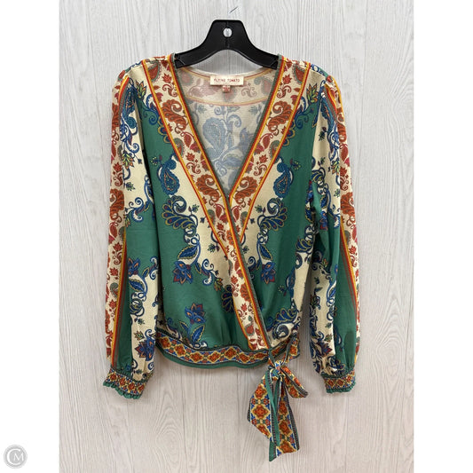 Top Long Sleeve By Flying Monkey In Multi-colored, Size: S