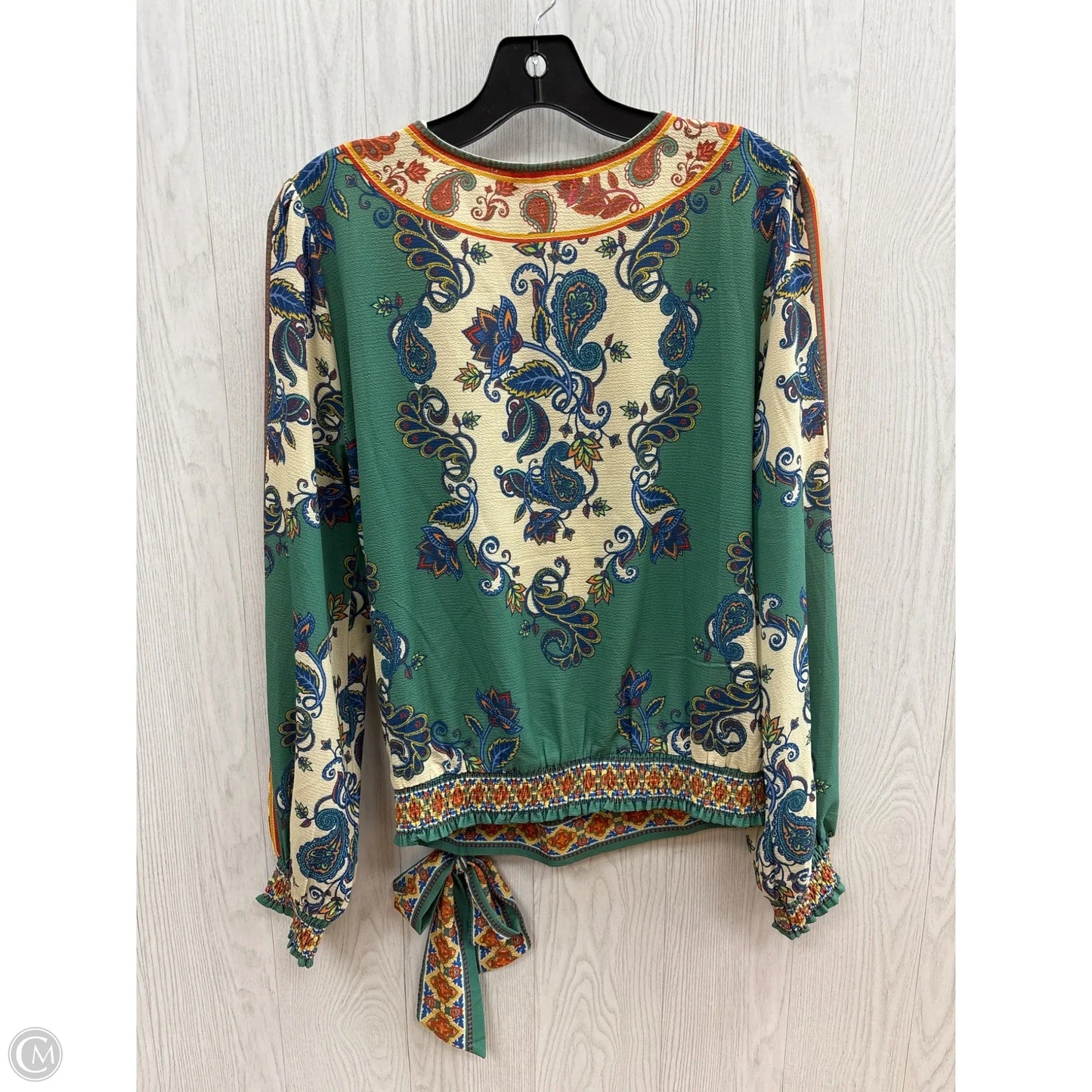 Top Long Sleeve By Flying Monkey In Multi-colored, Size: S