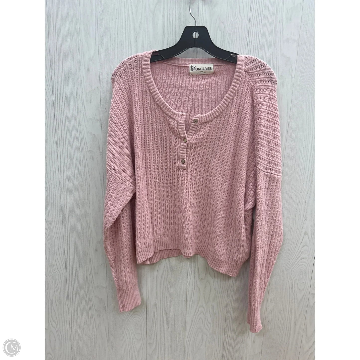 Sweater By No Boundaries In Pink, Size: L