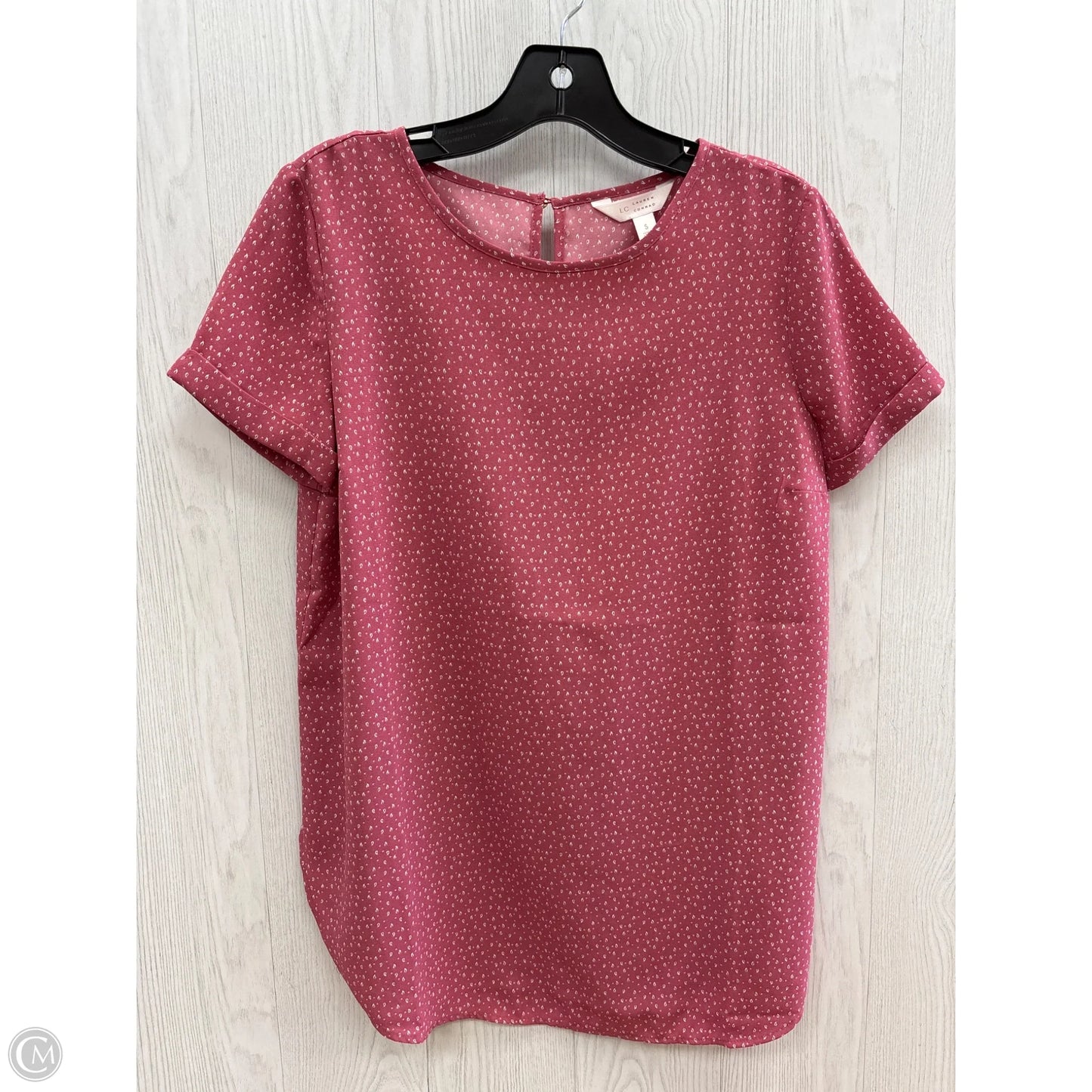 Top Short Sleeve By Lc Lauren Conrad In Pink, Size: S