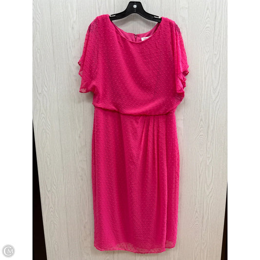 Dress Casual Maxi By Liz Claiborne In Pink, Size: 14