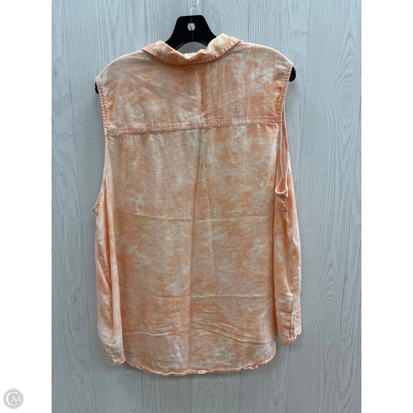 Top Sleeveless By Time And Tru In Peach, Size: 3x
